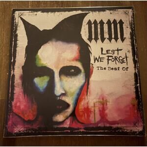 Marilyn Manson – Lest We Forget: The Best Of (UK Import) NEW/SEALED 2×LP Vinyl